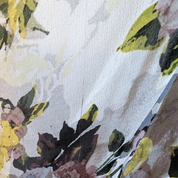 Marciano Floral Silk Midi Dress - Size S - Picture 7 of 10